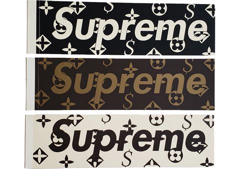 supreme x lv sticker|supreme logo.